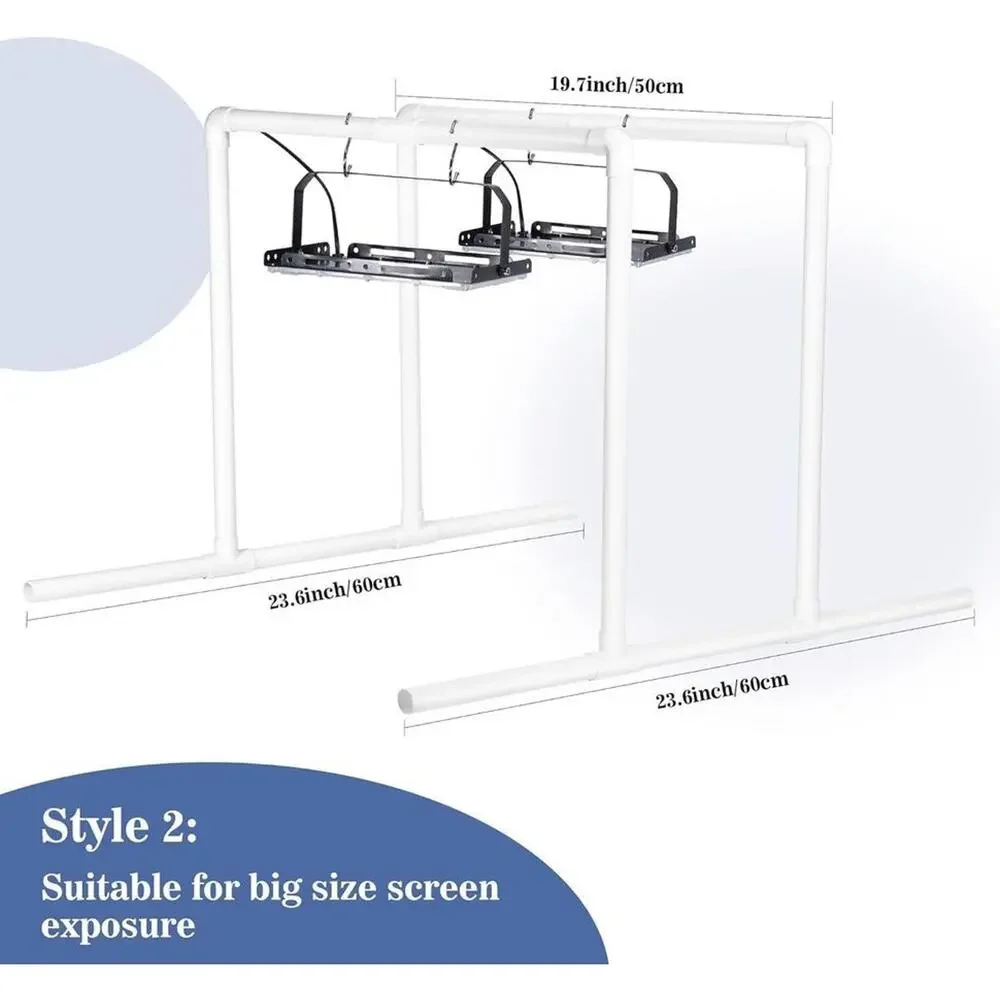 Caydo 2PCS 50W LED UV Screen Printing Light Exposure Unit w Stands & Cable Ties
